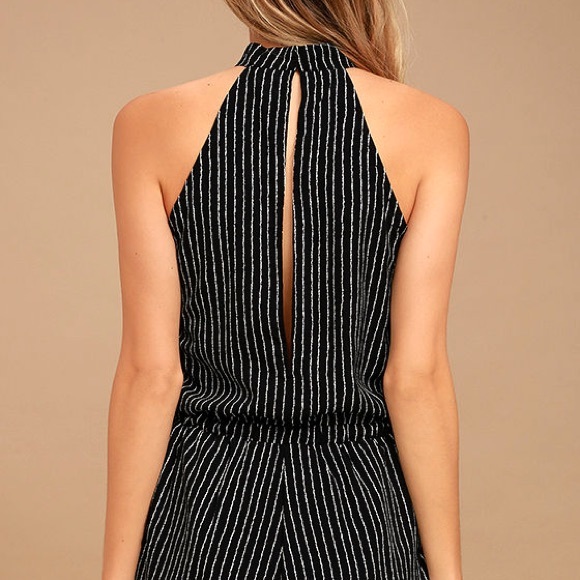 🖤 Just My Stripe Black Striped Romper 🤍 - Picture 2 of 9